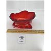 Image 1 : VINTAGE RUBY RED FOSTORIA SLEIGH DISH