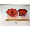 Image 1 : RED AMBERINA CONSOLE CANDLE STICK, AMBERINA