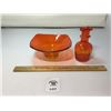 Image 1 : VIKING PERSIMMON BON BON DISH, KANAWHA ORANGE