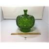 Image 1 : L E SMITH VINTAGE MOON & STARS EMERALD GREEN