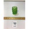Image 1 : L E SMITH VINTAGE MOON & STARS GREEN GLASS