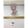Image 1 : L E SMITH VINTAGE MOON & STARS LIGHT PINK GOBLET