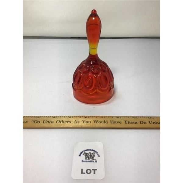 L E SMITH VINTAGE MOON & STARS AMBERINA BELL
