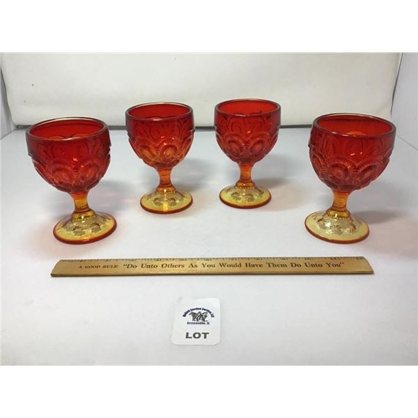 L E SMITH VINTAGE MOON & STARS AMBERINA SMALL