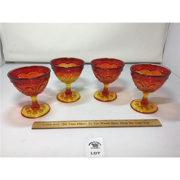 L E SMITH VINTAGE MOON & STARS AMBERINA SMALL