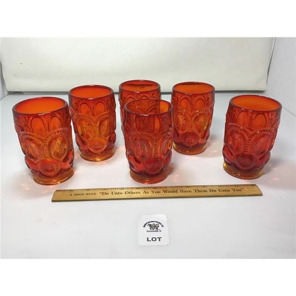 L E SMITH VINTAGE MOON & STARS AMBERINA SMALL