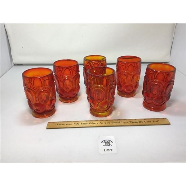 L E SMITH VINTAGE MOON & STARS AMBERINA SMALL