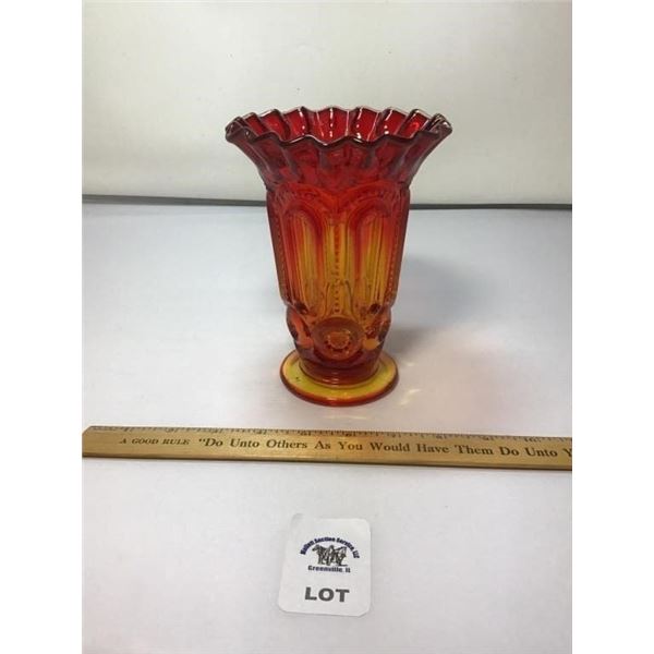 L E SMITH VINTAGE MOON & STARS AMBERINA RUFFLED