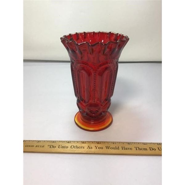 L E SMITH VINTAGE MOON & STARS AMBERINA RUFFLED