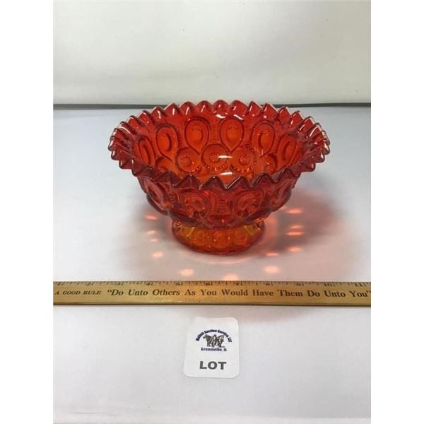 L E SMITH VINTAGE MOON & STARS AMBERINA RUFFLED