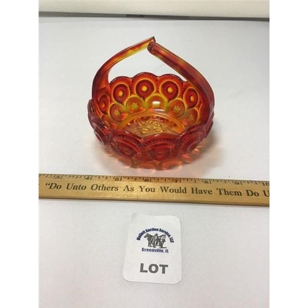 L E SMITH VINTAGE MOON & STARS AMBERINA SPLIT