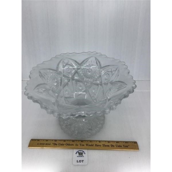 CRYSTAL COMPOTE BOWL