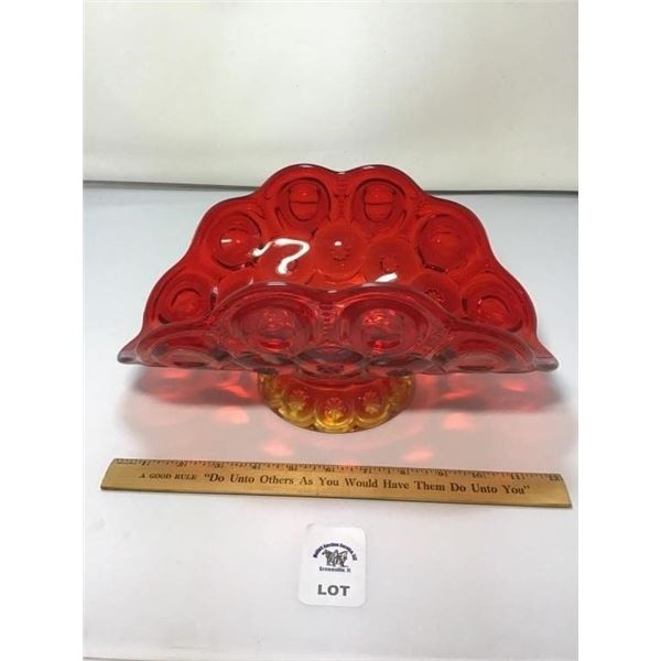 L E SMITH VINTAGE MOON & STARS AMBERINA LARGE