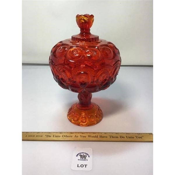 L E SMITH VINTAGE MOON & STARS AMBERINA LARGE