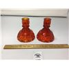 Image 1 : L E SMITH VINTAGE MOON & STARS AMBERINA CANDLE