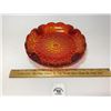 Image 1 : L E SMITH VINTAGE MOON & STARS AMBERINA ASHTRAY