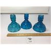Image 1 : 3 ASSORTED MOON & STARS CANDLE HOLDERS