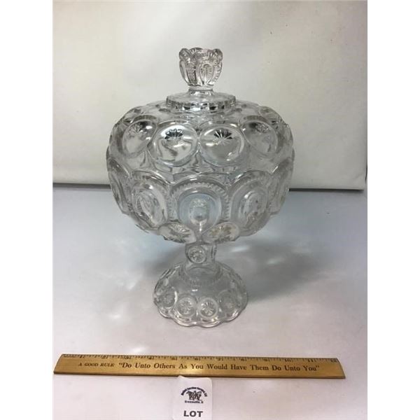 L E SMITH VINTAGE MOON & STARS CLEAR GLASS