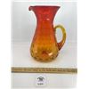 Image 1 : VINTAGE AMBERINA THUMBPRINT PITCHER