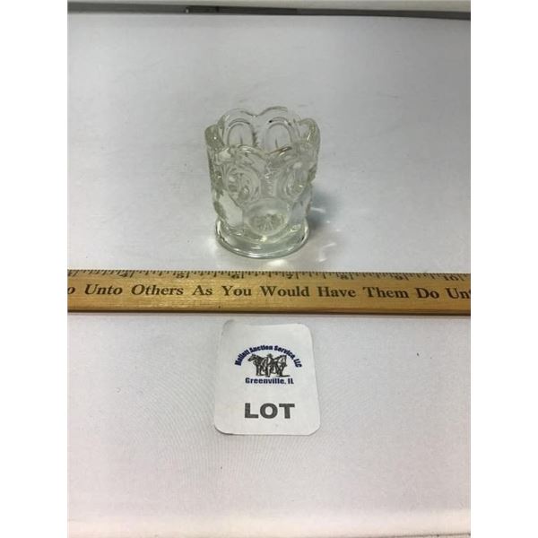 L E SMITH VINTAGE MOON & STARS CLEAR GLASS