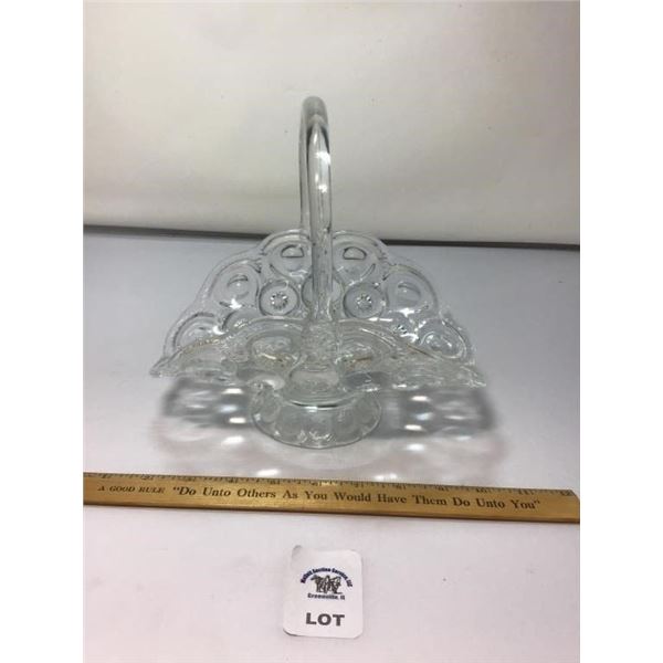 L E SMITH VINTAGE MOON & STARS CLEAR CARNIVAL