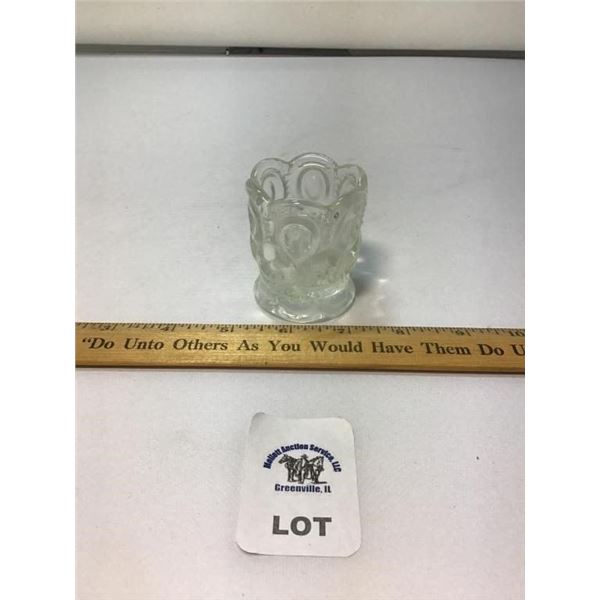 L E SMITH VINTAGE MOON & STARS CLEAR GLASS