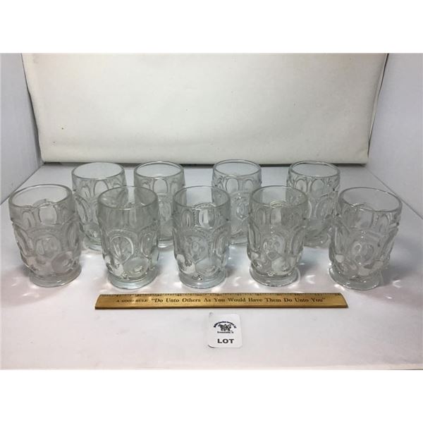 L E SMITH VINTAGE MOON & STARS CLEAR GLASS