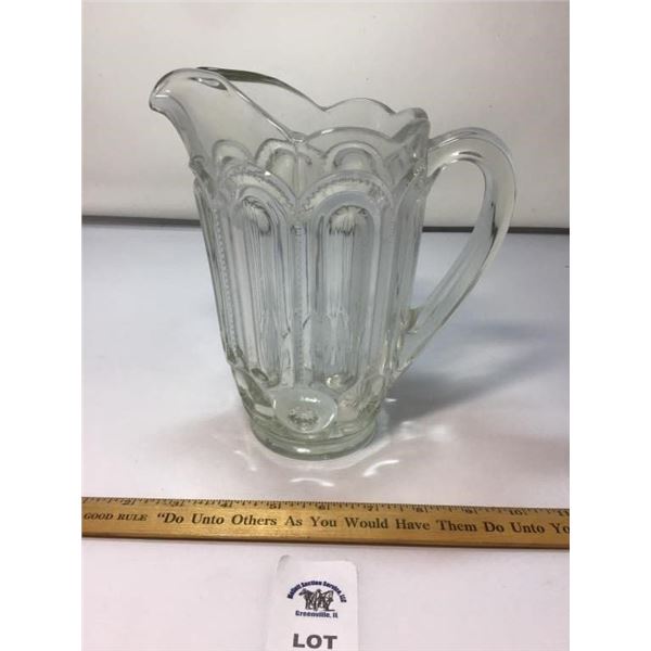L E SMITH VINTAGE MOON & STARS CLEAR GLASS