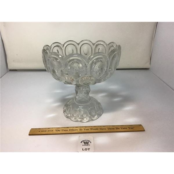 L E SMITH VINTAGE MOON & STARS CLEAR GLASS