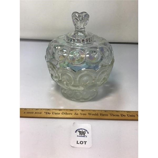 L E SMITH VINTAGE MOON & STARS CLEAR CARNIVAL