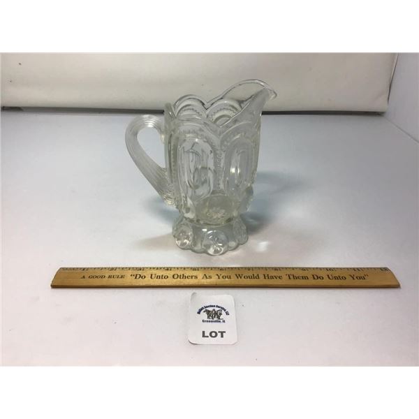 L E SMITH VINTAGE MOON & STARS CLEAR GLASS