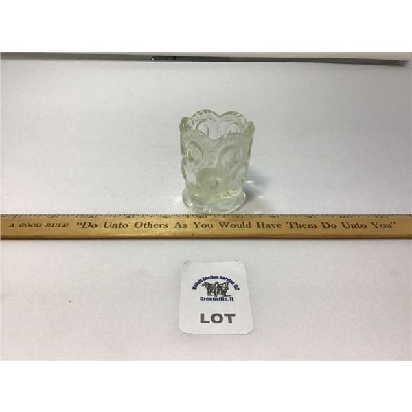 L E SMITH VINTAGE MOON & STARS CLEAR GLASS