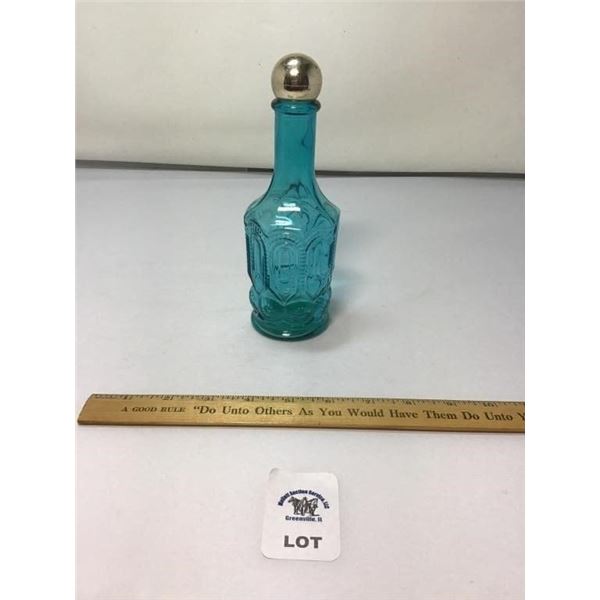 AVON AQUA BLUE MOON & STARS MOUTHWASH BOTTLE