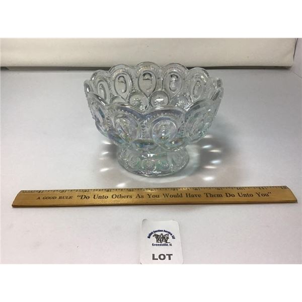 L E SMITH VINTAGE MOON & STARS CARNIVAL CLEAR
