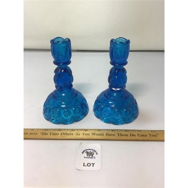 L E SMITH VINTAGE MOON & STARS DEEP BLUE