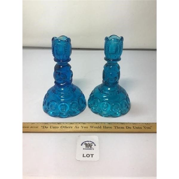 L E SMITH VINTAGE MOON & STARS DEEP BLUE