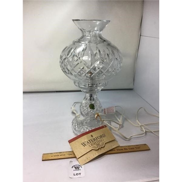 WATERFORD CRYSTAL ELECTRIC LAMP 14 inches tall