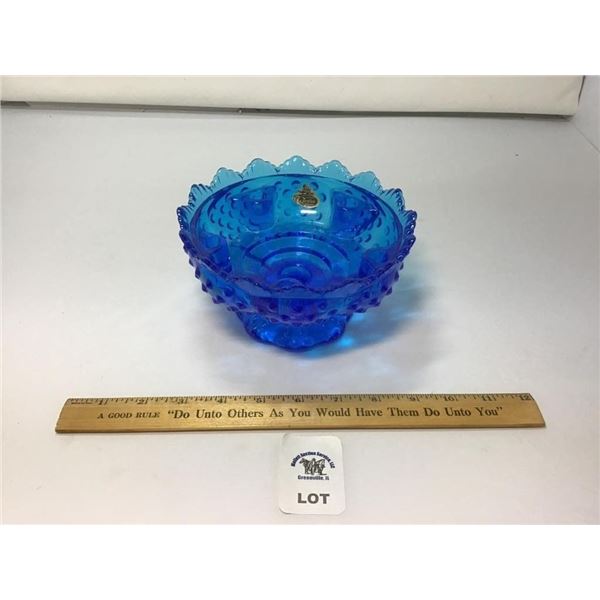 FENTON COLBALT BLUE COLONIAL HOBNAIL GLASS 6