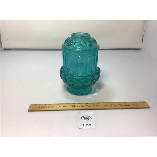 L E SMITH VINTAGE MOON & STARS TURQUOISE FAIRY