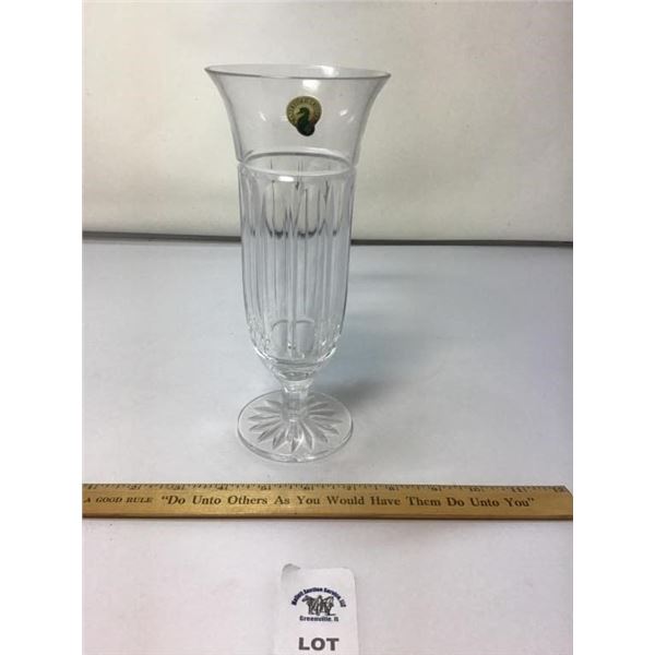 WATERFORD CRYSTAL VASE 9 inches tall