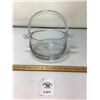 Image 1 : LEADED GLASS ETCHED BASKET