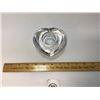 Image 1 : ORREFORS -SWEDEN CRYSTAL HEART CANDLE STAND