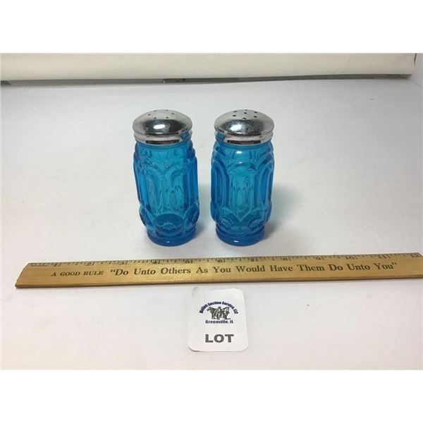 L E SMITH VINTAGE MOON & STARS DEEP BLUE SALT AND