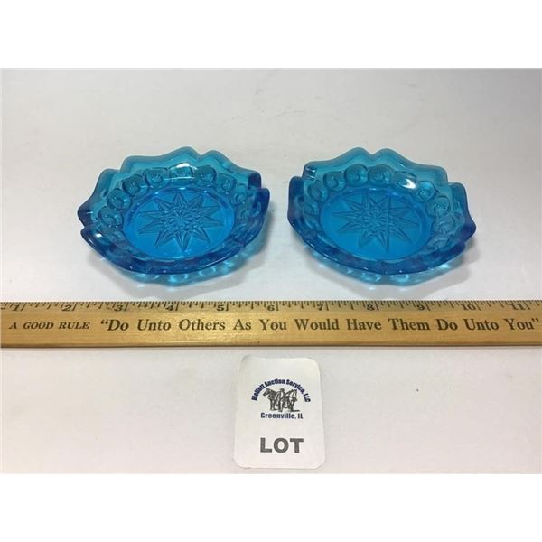 L E SMITH VINTAGE MOON & STARS DEEP BLUE SMALL