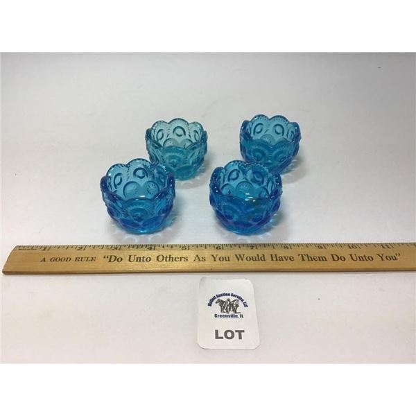 L E SMITH VINTAGE MOON & STARS DEEP BLUE SALT