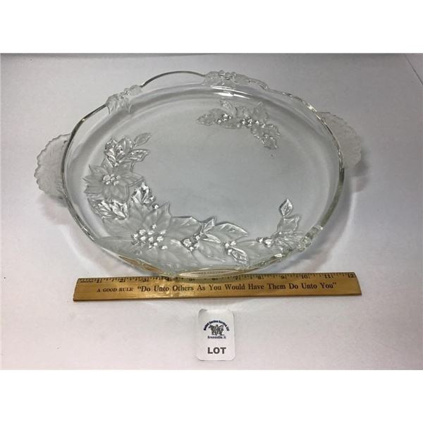 MIKASA CHRISTMAS BLOOM SERVING TRAY
