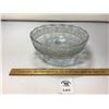 Image 1 : VINTAGE CUT GLASS FOOTED BOWL