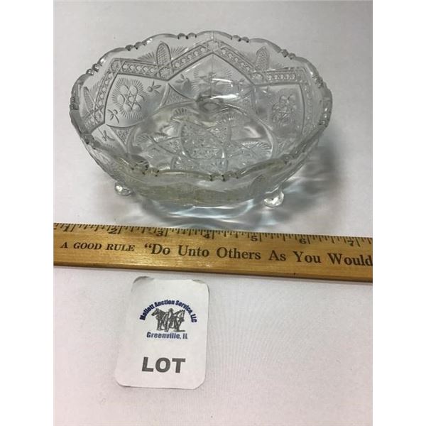 ABP BRILLIANT PERIOD CUT GLASS  CANDY DISH