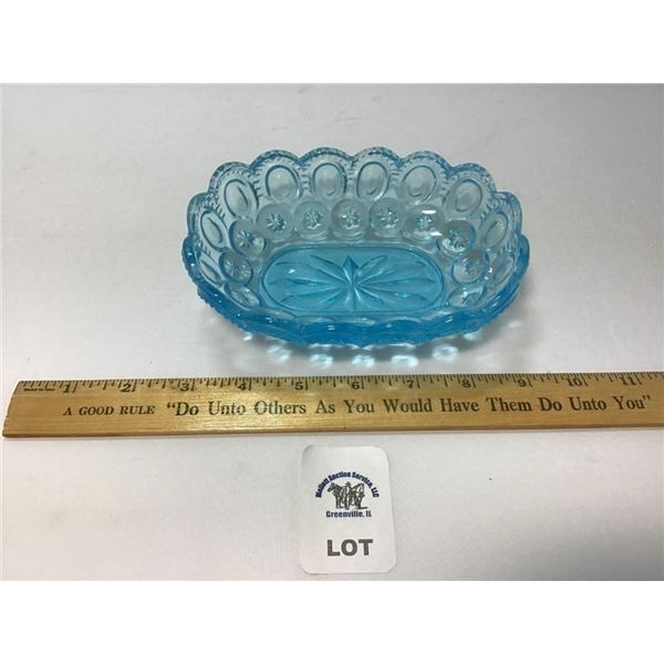 L E SMITH VINTAGE MOON & STARS LIGHT BLUE SOAP