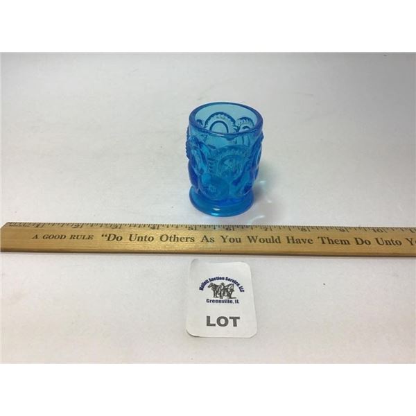 L E SMITH VINTAGE MOON & STARS DEEP BLUE